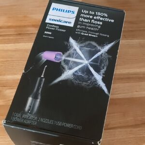 Philips Sonicare Cordless Power Flosser in Black and Purple
